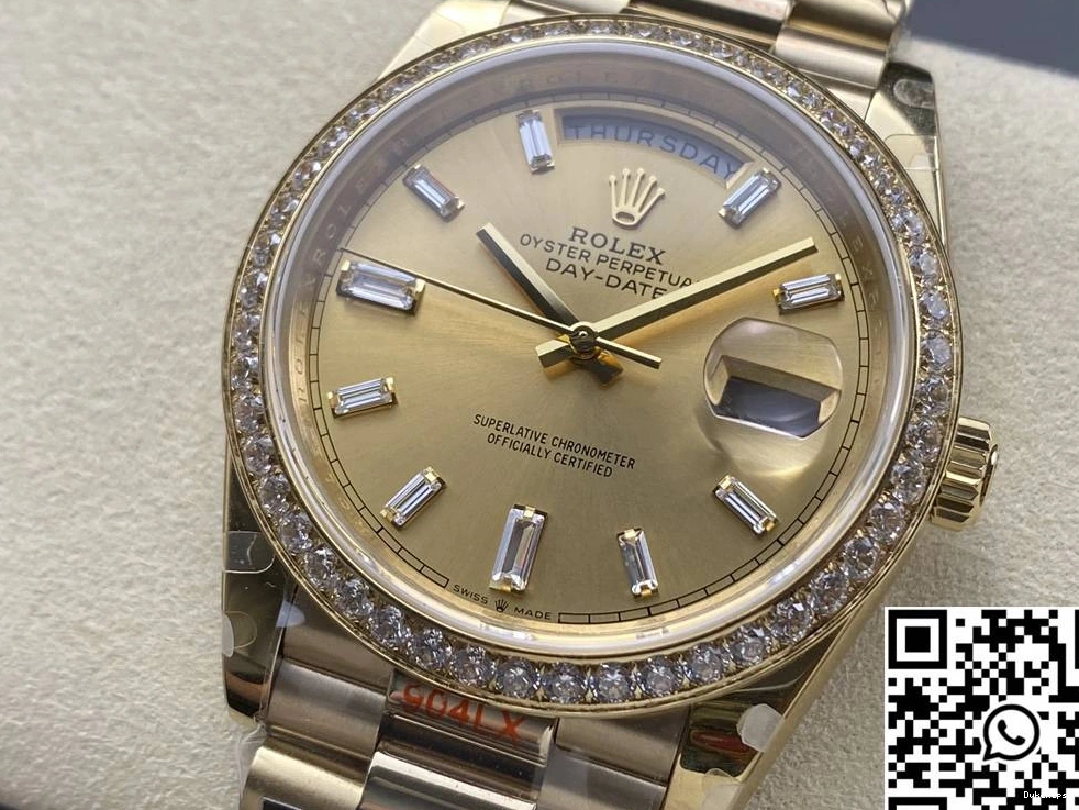 Date Day QF Dial Rolex Factory Gold v5 Tungsten M228348rbr-0002 Steel 1212